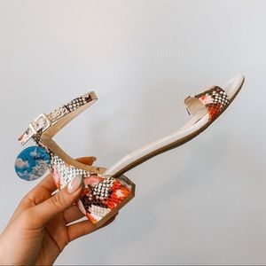 Strappy block heel sandal